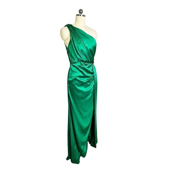 Mac Duggal Emerald Draped Maxi Dress - Picture 8 of 13